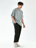 Men'S Solid Dropped Shoulder T-Shirts