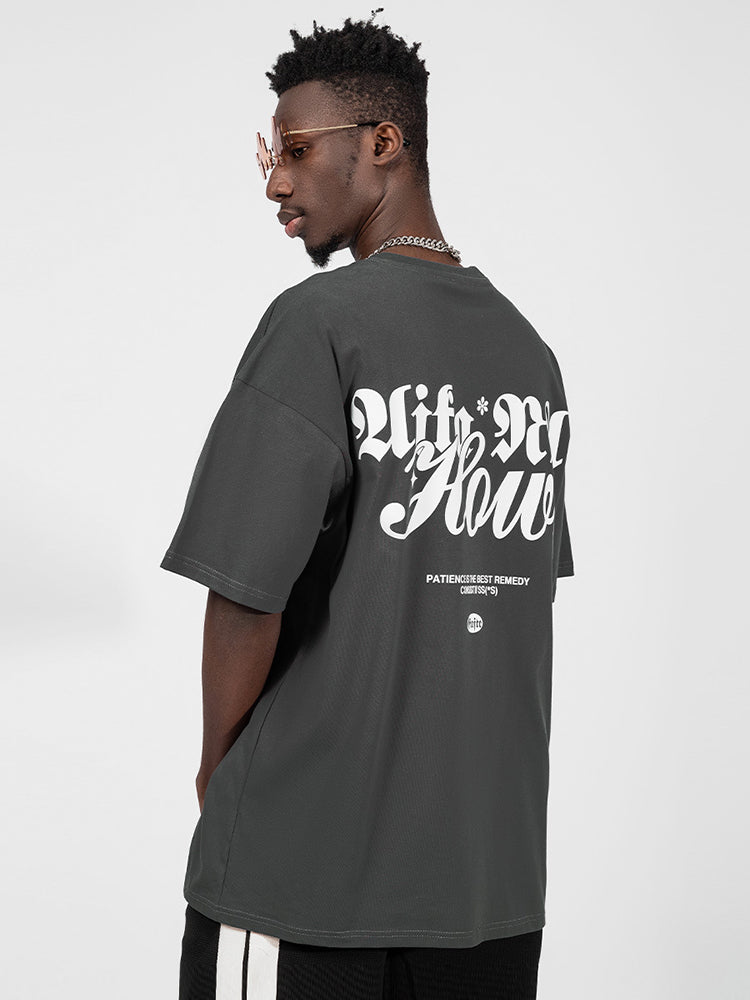 Men'S Back Print Loose T-Shirts
