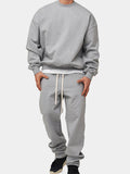 Men'S Solid Color Gym-Fit Hoodies Sets