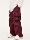 Large-Pocket Loose-Fitting Pants