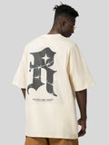 Men'S Gothic Print Oversize Tees
