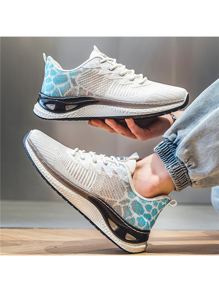 Soft-Soled Breathable Flyknit Running Shoes