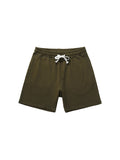 Men's Solid Color Cotton Cropped Shorts