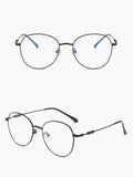 Women'S Rhombic Retro Blue Light Blocking Glasses