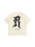 Men'S Gothic Print Oversize Tees