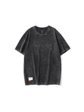 Washed Embossing Process Fit Tees