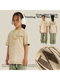 Kids' Short Sleeve Vintage Loose Washed Patterned Tees