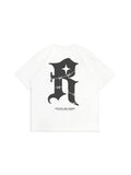 Men'S Gothic Print Oversize Tees