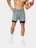 Men'S Quick-Dry Double Layer Shorts