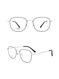 Men'S Square Rimless Myopic Glasses