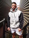 Men'S Spliced Loose Hoodies