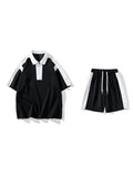 Men'S Half-Zip Polo T-Shirt Sets