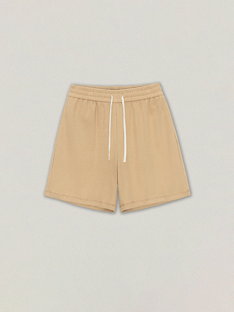 Men'S Solid Color Cropped Shorts