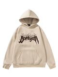 New Loose Embroidered Letters Hoodies
