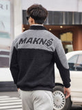 Men'S Fleece Embroidery Lambswool Coat