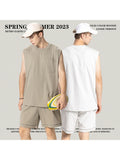 Men'S Cotton Solid Color Tank Vests
