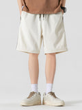 Men'S Vintage Stripe Cropped Shorts