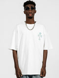Men'S Back Cross Loose T-Shirts