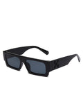 Square Frame Fashion Uv400 Leopard Gradient Sunglasses