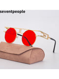 Round Frame Steampunk Style UV400 Fashion Sunglasses