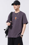 Loose-Fitting Letter Print T-Shirt