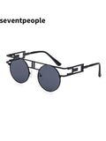 Round Frame Steampunk Style UV400 Fashion Sunglasses