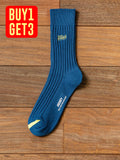 Three Pairs Men'S Cotton Socks Versatile Sports Embroidered Letters Sock