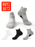 Three Sets Of Plain Sport Socks