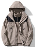 Detachable Fleece Thickened Windproof Outdoor 3 In 1 Interchange Jackets