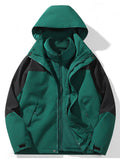 Detachable Fleece Thickened Outdoor 3 In 1 Interchange Jackets