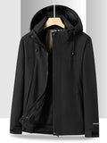 Detachable Fleece Thickened Windproof Waterproof Outdoor 3 In 1 Interchange Jackets