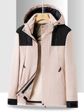 Detachable Fleece Thickened Windproof Waterproof Outdoor 3 In 1 Interchange Jackets