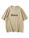 Loose Letter Foam Print Men'S T-Shirt