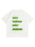 Men'S Back Print Dropped Shoulder Loose Tee