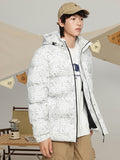 Loose-Fitting Print Quilted Coats