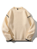 Loose-Fitting Solid Color Base Layers Sweater