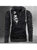 Loose-Fitting Lapel Knitted Sweater