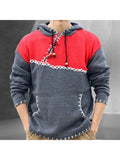 Casual Contrast Color Knitted Sweater