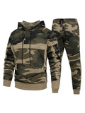 Casual Camouflage Sweatshirt HoodieSets