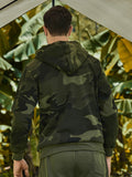 Casual Camouflage Drawstring Hoodies