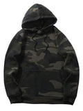 Casual Camouflage Drawstring Hoodies