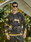 Casual Camouflage Drawstring Hoodies