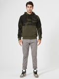 Casual Camouflage Color-Blocking Hoodies