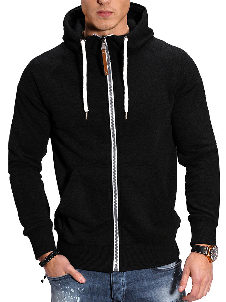 Color-Blocked Sweatshirt Contrast Raglan Sleeve Jacket
