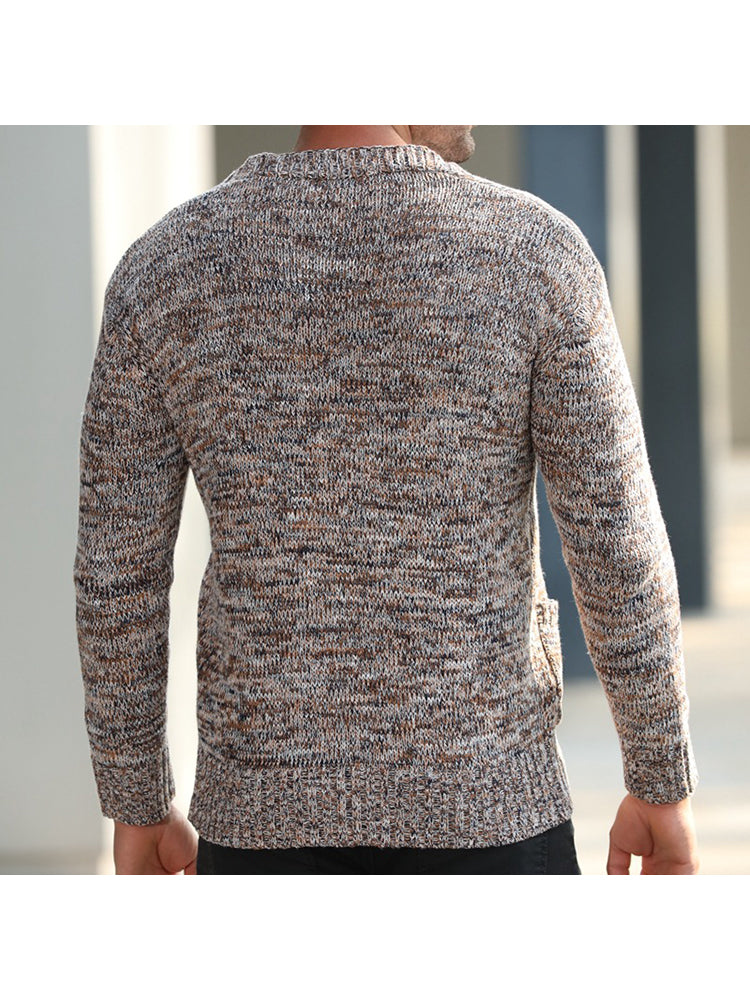 Casual Jacquard Cardigan Sweater