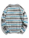 Crewneck Gradient Striped Sweater