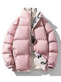 Solid Color Warm Quilted Coats