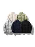 Loose Lapels Solid Color Quilted Coats