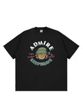 Retro Cartoon Letter Print T-Shirt