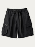 Retro Pocket Drawstring Cargo Shorts